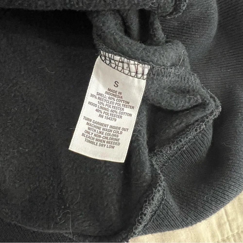 AEROPOSTALE Mens Black Full Zip Sweater Hoodie Size Small